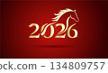 2026 Golden Horse New Year Design 134809757