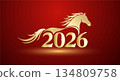 2026 Golden Horse New Year Design 134809758