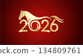 2026 Golden Horse New Year Design 134809761
