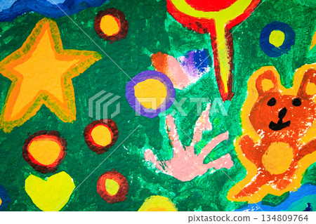 colorful halloween decoration with dog colorful halloween decoration with dog 134809764