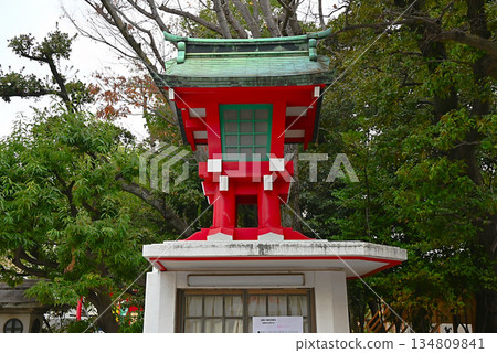 富岡八幡神社的紅燈籠 富岡八幡神社的紅燈籠 134809841