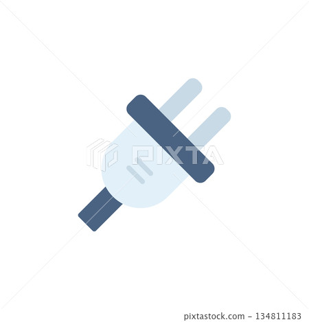power cable vector icon flat style. perfect use for logo, presentation, website, and more. modern icon design color style power cable vector icon flat style. perfect use for logo, presentation, website, and more. modern icon design color style 134811183