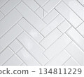 White Herringbone Tile Wall Texture 134811229