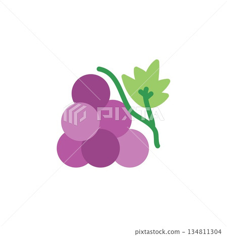 grape vector icon flat style. perfect use for logo, presentation, website, and more. simple modern icon design flat style grape vector icon flat style. perfect use for logo, presentation, website, and more. simple modern icon design flat style 134811304
