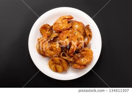 烤蝦配鮮味醬 134811307