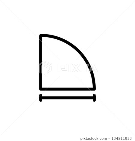 fingers, circle and mathematics icon. Perfect for application, web, logo, game and presentation template. icon design line style 134811933