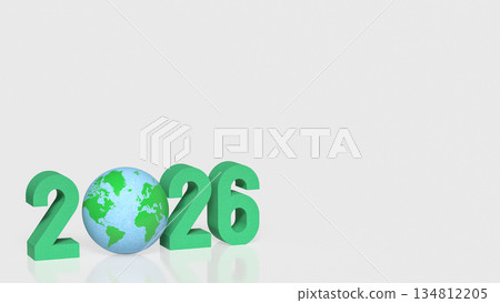 Global Sustainability Concept for the Year 2026 3d render. Global Sustainability Concept for the Year 2026 3d render. 134812205