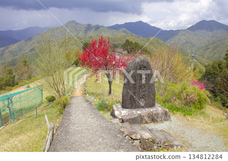 Spring scenery of Hatenashi Village, a World Heritage Site and the Kumano Kodo Kohechi Trail Spring scenery of Hatenashi Village, a World Heritage Site and the Kumano Kodo Kohechi Trail 134812284
