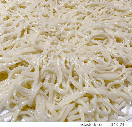 A large amount of udon noodles A large amount of udon noodles 134812494