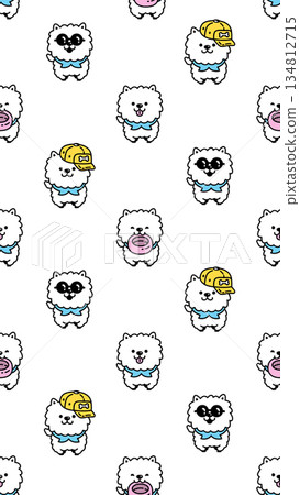 dog seamless pattern vertical wallpaper Poodle Chow Chows cap hat food bowl cartoon doodle digital pet french bulldog puppy tile background repeat gift wrapping paper illustration dog seamless pattern vertical wallpaper Poodle Chow Chows cap hat food bowl cartoon doodle digital pet french bulldog puppy tile background repeat gift wrapping paper illustration 134812715