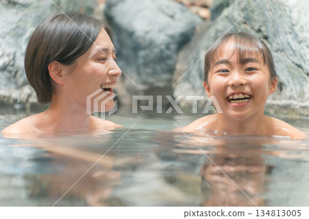 hot spring, spa, open-air bath 134813005
