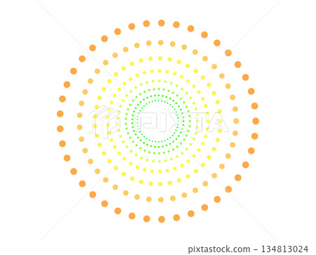 五彩繽紛的煙火，綠橙色 134813024