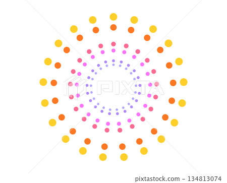 Colorful fireworks dots Colorful fireworks dots 134813074