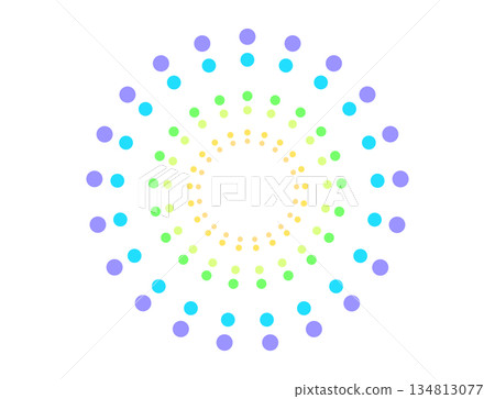 Colorful fireworks dots Colorful fireworks dots 134813077