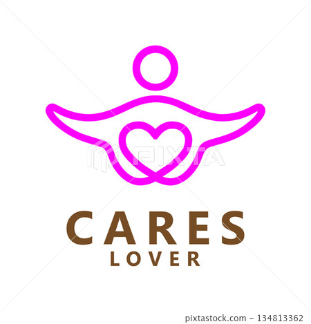 Cares Lover Heart Logo Vector Design Cares Lover Heart Logo Vector Design 134813362