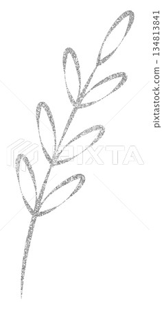 Illustration material: Plants, Silver Illustration material: Plants, Silver 134813841