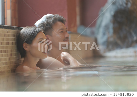 spa, bathe, hot springs vacation 134813920