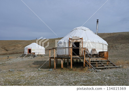 Traditional dwellings of the nomadic people of Asia Traditional dwellings of the nomadic people of Asia 134815369