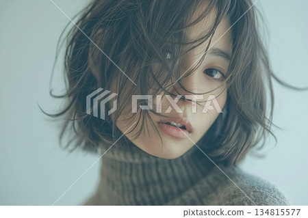 中長款女士髮型 134815577