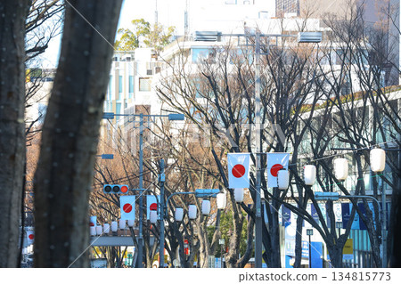 【日本國旗】日之丸，表參道附近街景 134815773
