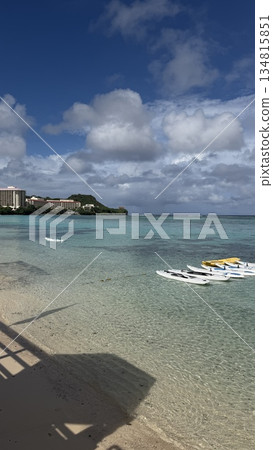 Ship floating in the sea 134815851