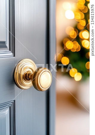 Joyful Regency inspired bride and groom share a moment of laughter as they stroll towards the chateau, surrounded by love and elegance 134815976