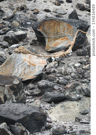 The famous Killing Stone in Tochigi Prefecture 134816489