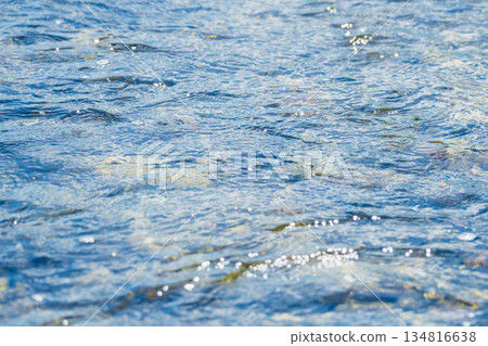 The flow of the river bathed in the soft autumn sunlight 08 The flow of the river bathed in the soft autumn sunlight 08 134816638