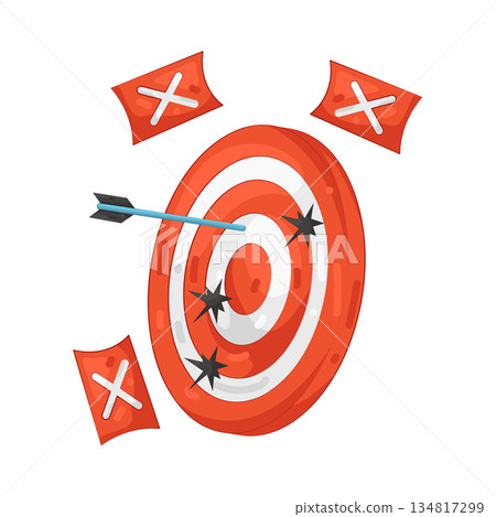 Illustration of target fail Illustration of target fail 134817299