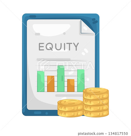Illustration of equity report Illustration of equity report 134817550