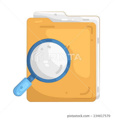 Illustration of search folder Illustration of search folder 134817570