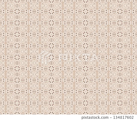 abstract geometric seamless pattern background, repeatable motif for fabric and wallpaper design illustration 134817602