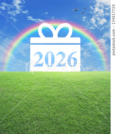 Business happy new year 2026 shopping concept Business happy new year 2026 shopping concept 134817728