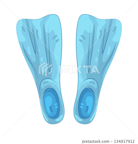 Illustration of diving fins Illustration of diving fins 134817912