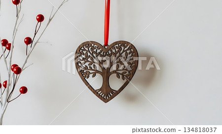 decoration in the form of heart 134818037
