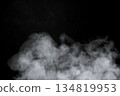 Smoke on a black background 134819953