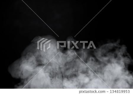 Smoke on a black background 134819953
