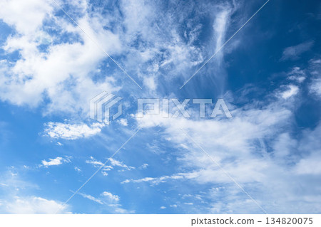 Autumn sky - Impressive blue sky and clouds 02 Autumn sky - Impressive blue sky and clouds 02 134820075