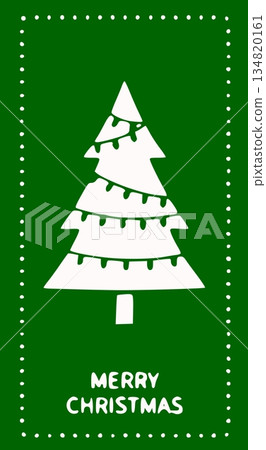 tree for new year greeting card tree for new year greeting card 134820161