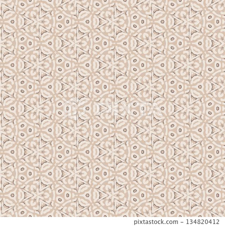 abstract geometric seamless pattern background, repeatable motif for fabric and wallpaper design illustration 134820412