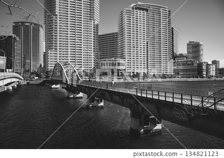 豐洲的晴海橋（原晴海鐵路橋）將於2025年12月改建為步行長廊。 134821123