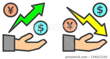 Illustration of growing and increasing assets through stock investment and trading Illustration of growing and increasing assets through stock investment and trading 134821293