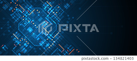 Abstract matrix simulation technology and science background Abstract matrix simulation technology and science background 134821403
