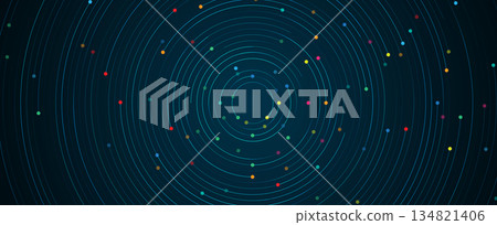 Abstract matrix simulation technology and science background Abstract matrix simulation technology and science background 134821406