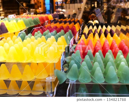 Cuberdon, a traditional sugar confectionery from Bruges, Belgium Cuberdon, a traditional sugar confectionery from Bruges, Belgium 134821788