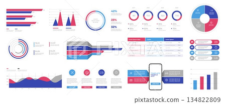 Infographics design vector and marketing icons can be used for workflow layout 134822809