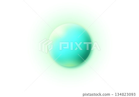 Green glowing sphere 134823093