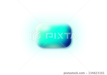 Glowing rounded blue button 134823101