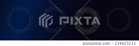 Abstract gold halfton logo template element. Abstract gold halfton logo template element. 134823213