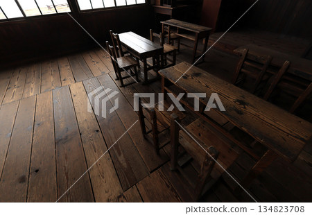 The open set of an elementary school from the early Showa period at Twenty-Four Eyes Movie Village The open set of an elementary school from the early Showa period at Twenty-Four Eyes Movie Village 134823708